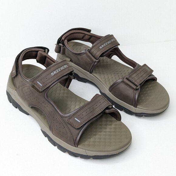 Skechers Tresmen Garo Fisherman Sandals, Chocolate, Men\'s 10 M main image 7